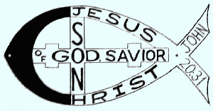 cross and fish